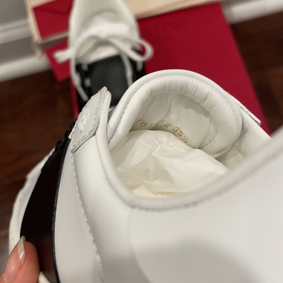 Valentino Rockstud Black and White Sneakers-BNIB - Picture 8 of 10